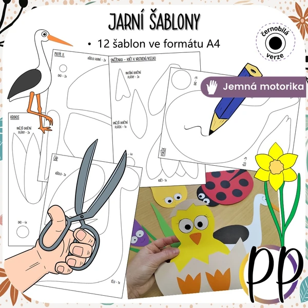 Jarní šablony (výzdoba)