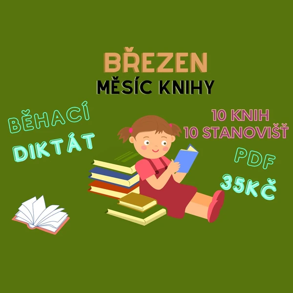 Knihy pro děti - běhací diktát