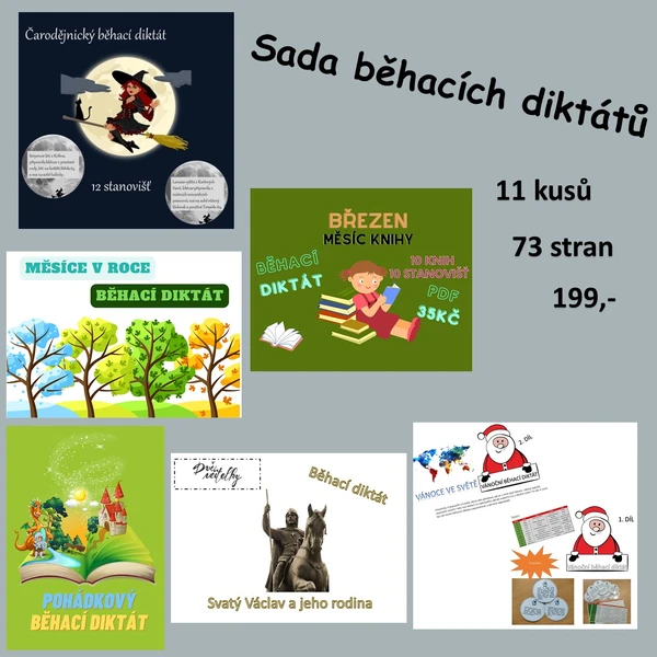 Sada běhacích diktátů (11ks)