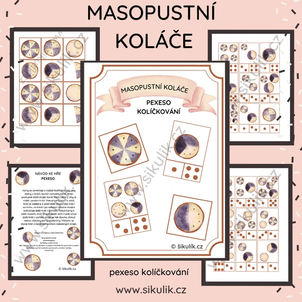 MASOPUSTNÍ KOLÁČE PEXESO KOLÍČKOVÁNÍ