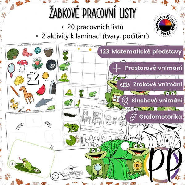 Žabkové pracovní listy
