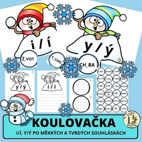 Koulovačka - ČJ - i/í, y, ý po měkkých a tvrdých souhláskách