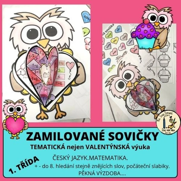  TEMATICKÁ nejen VALENTÝNSKÁ výuka 1. třída
