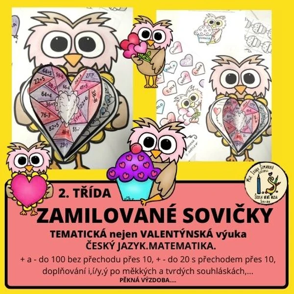 Tematická nejen VALENTÝNSKÁ VÝUKA 2. TŘÍDA