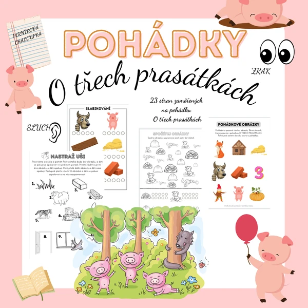 POHÁDKY - O třech prasátkách