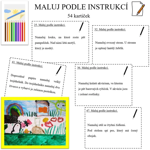 Maluj podle instrukcí