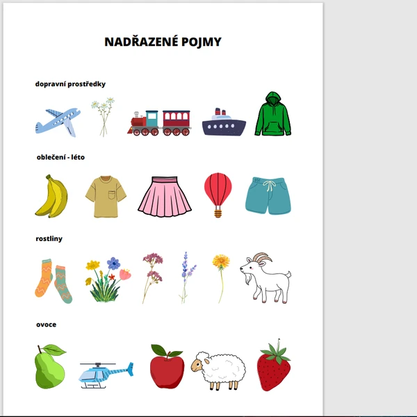 nadřazené pojmy