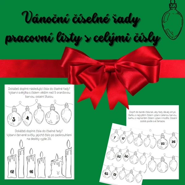 Vánoční číselné řady - přirozená čísla