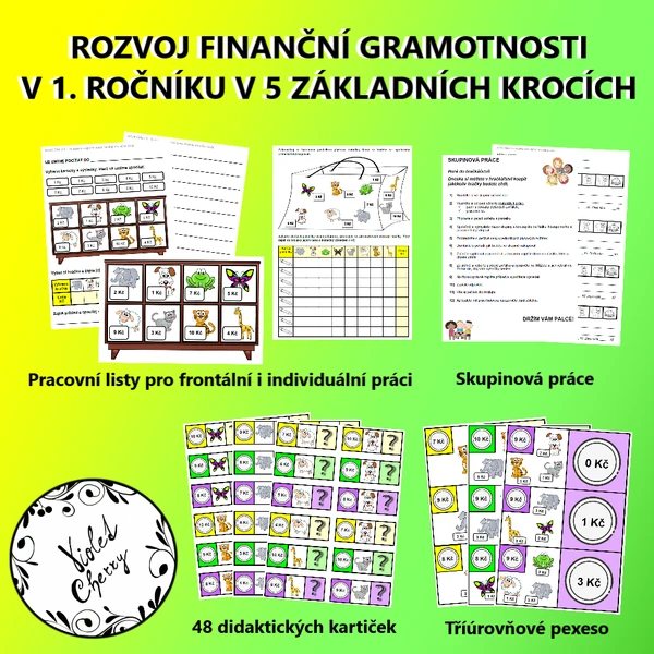 Rozvoj finanční gramotnosti v 1. ročníku s metodikou - celoroční verze