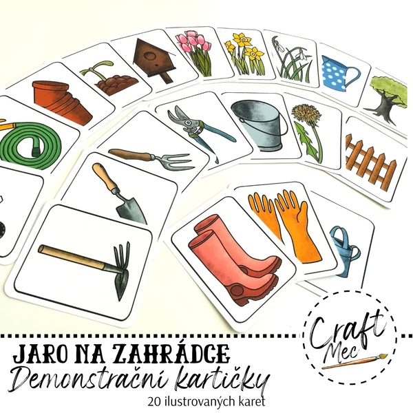 JARO NA ZAHRÁDCE - demonstrační kartičky