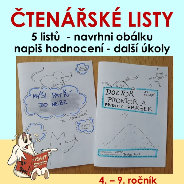 Čtenářské listy na 5 knih