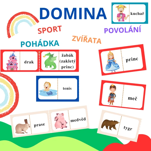Domina - pohádka, sport, povolání, zvířata