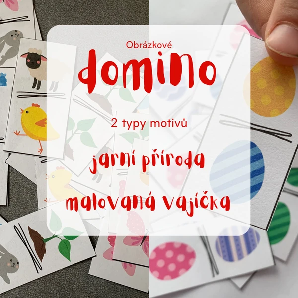 Jarní/velikonoční domino - 2 sady