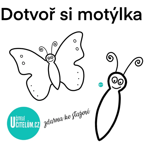 Dotvoř si motýlka - ZDARMA