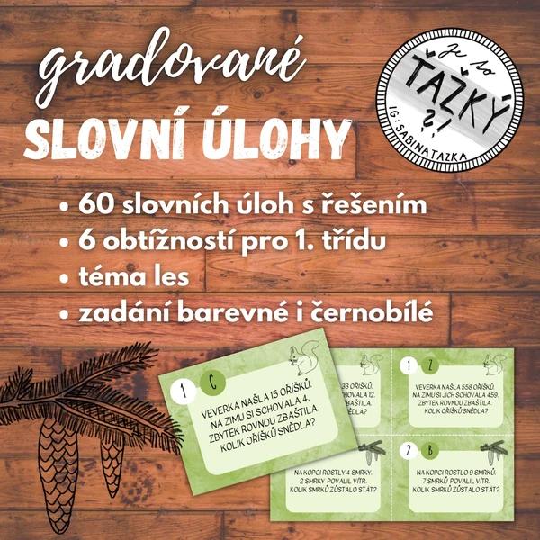 Gradované SLOVNÍ ÚLOHY pro 1. ročník