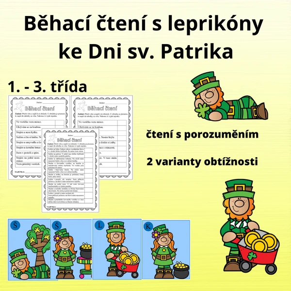 Běhací čtení s leprikóny ke Dni svatého Patrika