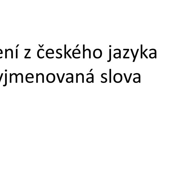 Cvičení na vyjmenovaná slova