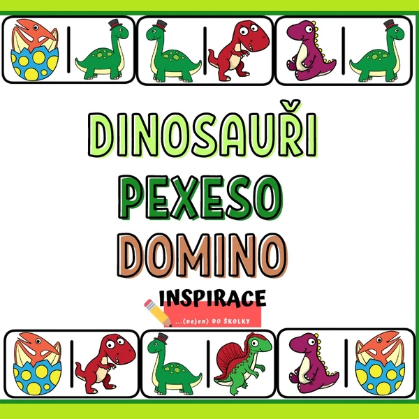 DINOSAUŘI - pexeso, domino 🐉