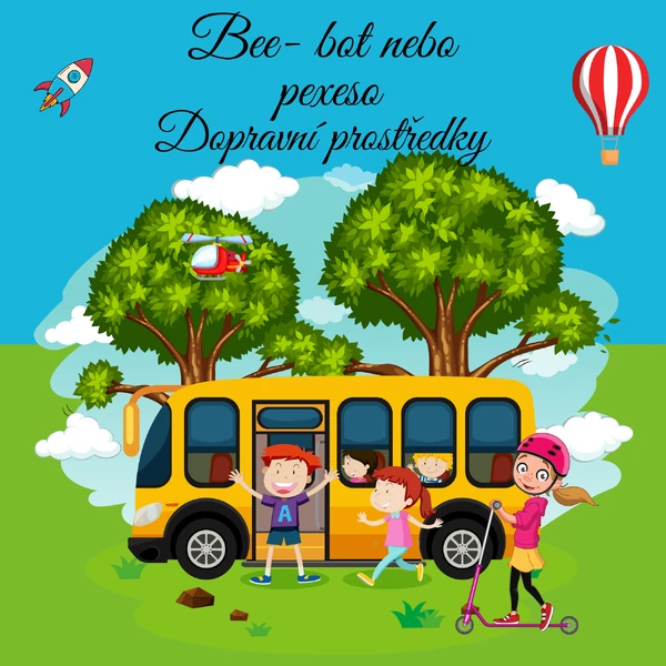 BEE-BOT nebo PEXESO - DOPRAVNÍ PROSTŘEDKY 🚕🚔🚓🚒