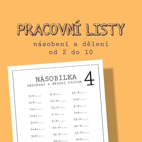 Násobilka - násobení a dělení 2 - 10