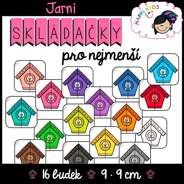 JARNÍ SKLÁDAČKY pro nejmenší (BARVY)