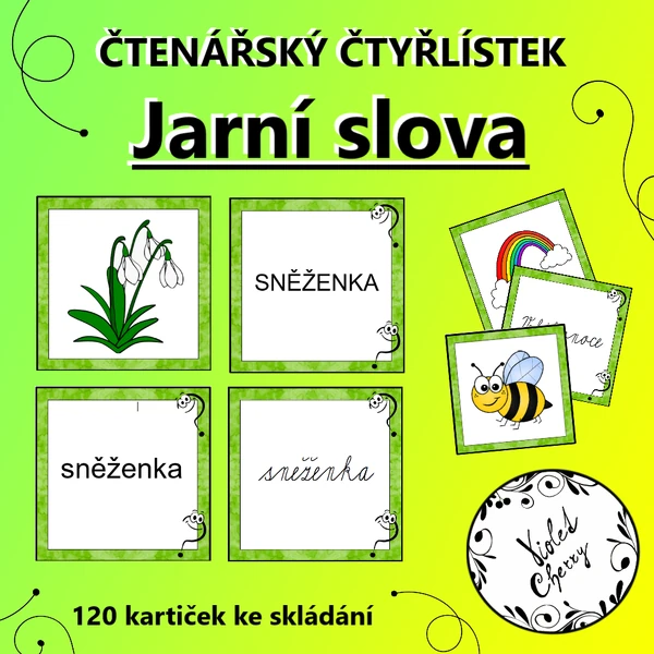 Čtenářský čtyřlístek - Jarní slova