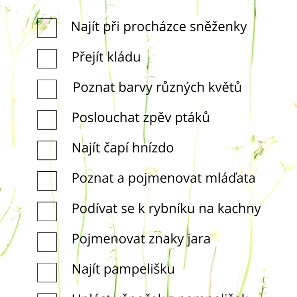 Jarní výzva pro rodiče s dětmi