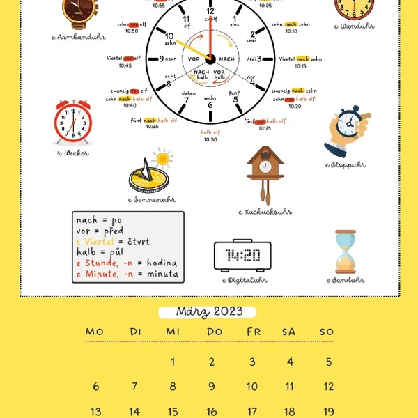 Kalender MÄRZ 2023