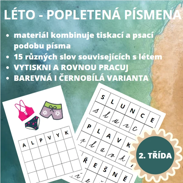 Léto - Popletená písmena