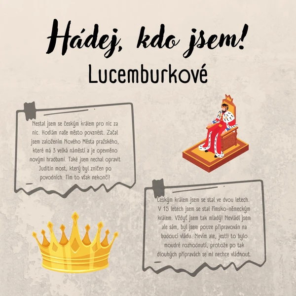 Hádej, kdo jsem! Lucemburkové