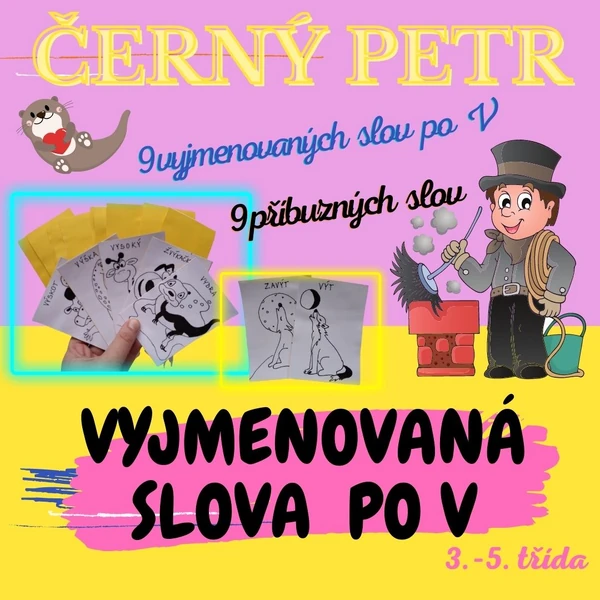 Černý Petr-vyjmenovaná slova po V