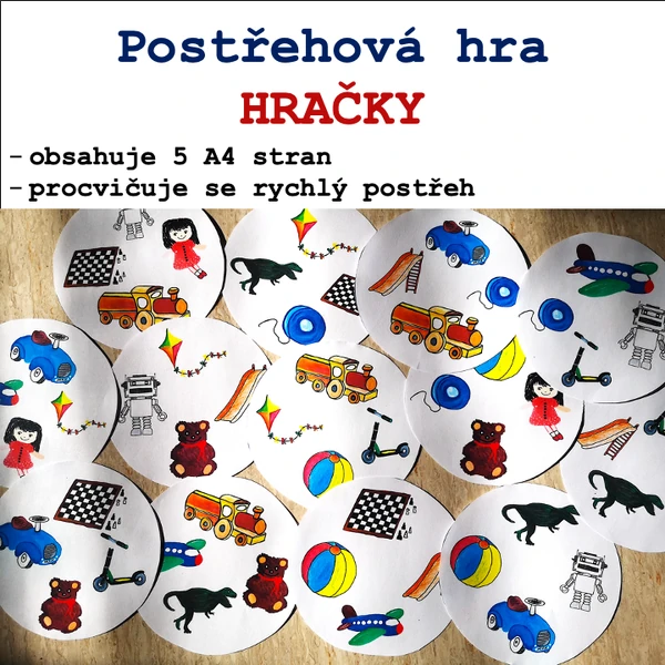 Postřehová hra Hračky