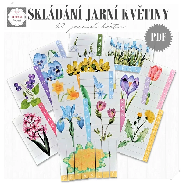 SKLÁDANKY SLOV JARNÍ KVĚTINY