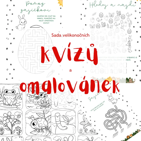 Velikonoční kvízy a omalovánky