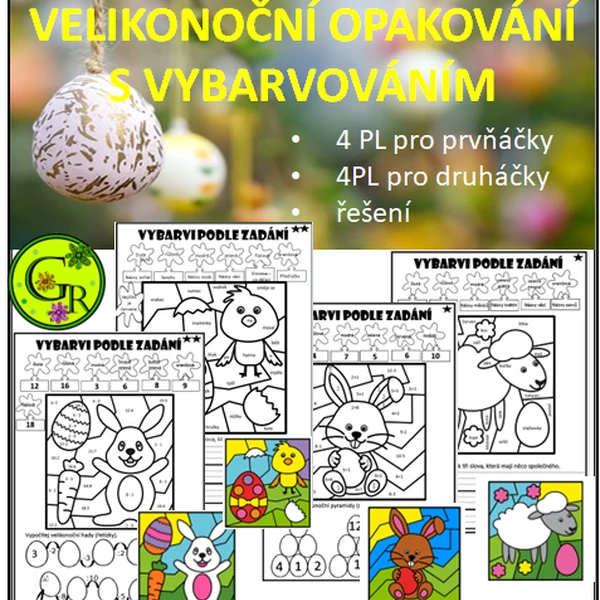 VELIKONOČNÍ OPAKOVÁNÍ S VYBARVOVÁNÍM