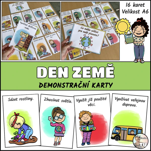 Den Země - demonstrační karty