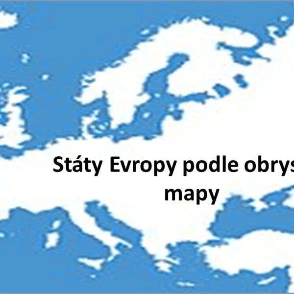 Státy Evropy podle obrysové mapy.