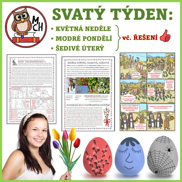 PAŠIJOVÝ TÝDEN: KVĚTNÁ NE, MODRÉ PO, ŠEDIVÉ ÚT - s ŘEŠENÍM