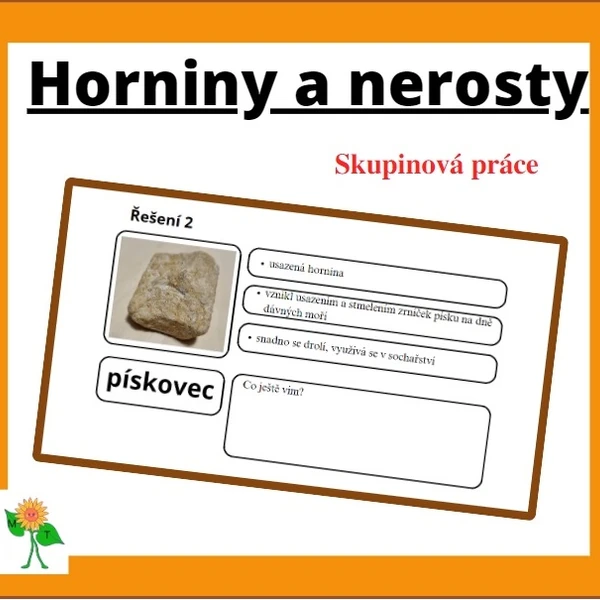 Horniny a nerosty - skupinová práce