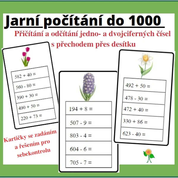 Jarní počítání do 1000