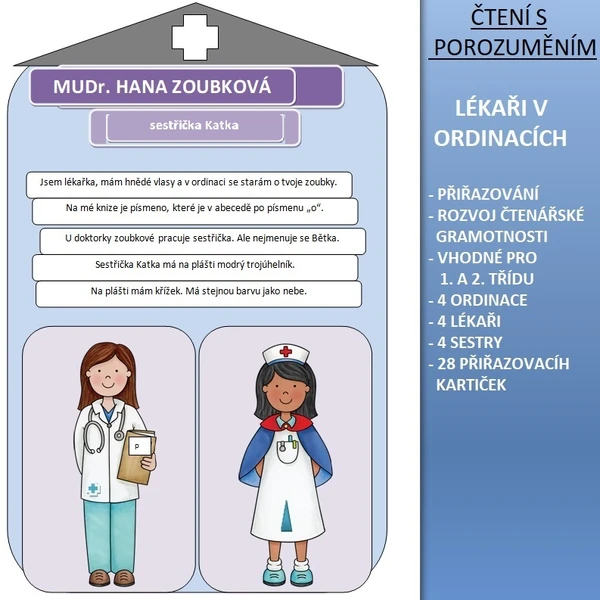 Čtení s porozuměním - LÉKAŘI V ORDINACÍCH