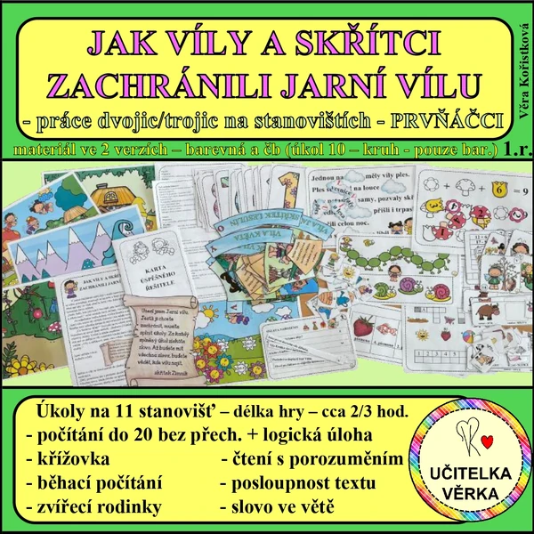 JAK VÍLY A SKŘÍTCI ZACHRÁNILI JARNÍ VÍLU – práce na stanovištích