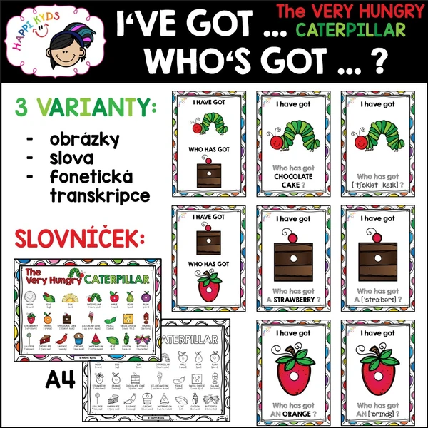 I HAVE GOT ... / WHO HAS GOT ... ? - The Very Hungry Caterpillar