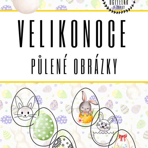 Velikonoce - půlené obrázky