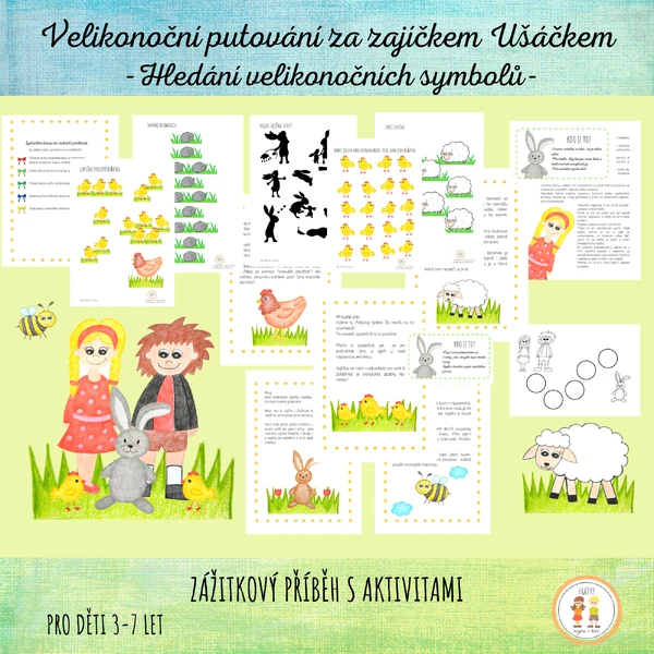 Velikonoční putování za zajíčkem Ušáčkem - Hledání velikonočních symbolů