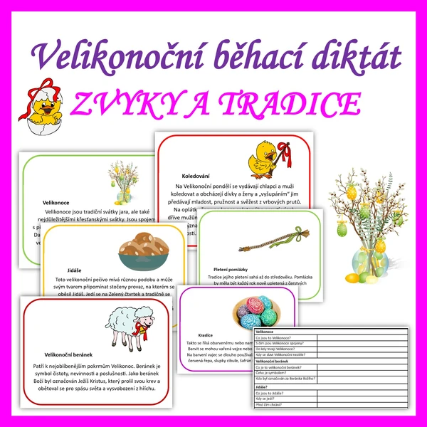 Velikonoční běhací diktát - ZVYKY A TRADICE