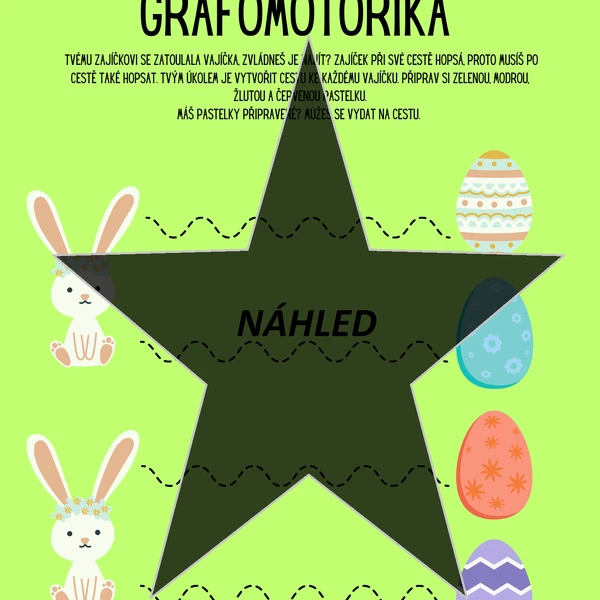 Velikonoční grafomotorika