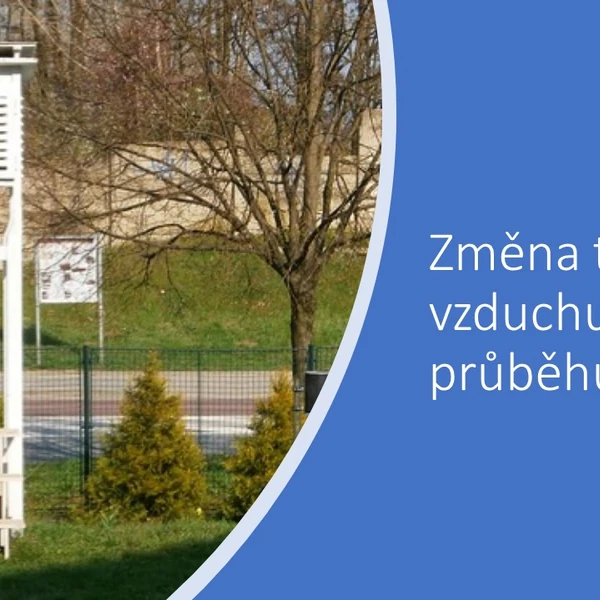 Změna teploty vzduchu v průběhu času