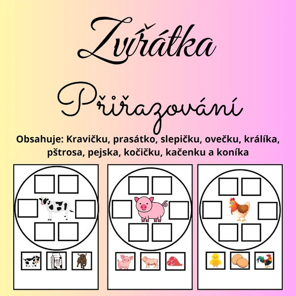 🐃🐖🐐🐓🐕Zvířátka 🐃🐖🐐🐓🐕