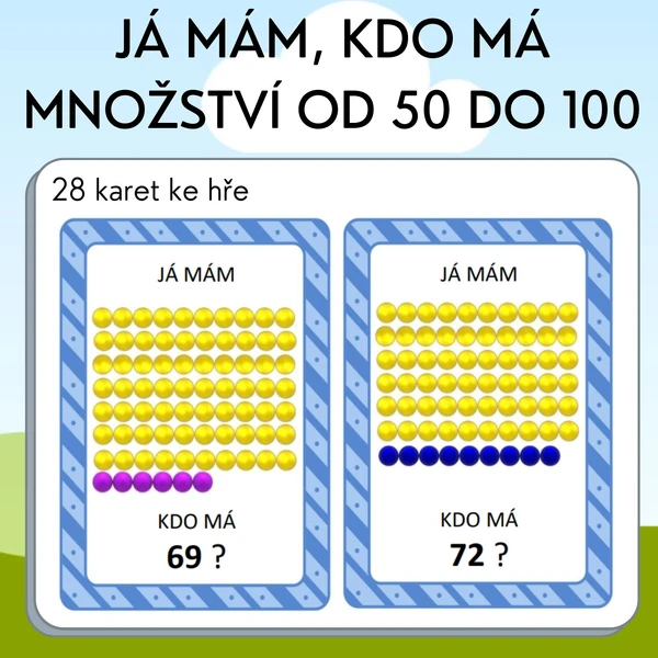 Já mám, kdo má? Množství od 50 do 100